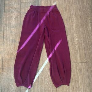 Free People Deep Red Joggers